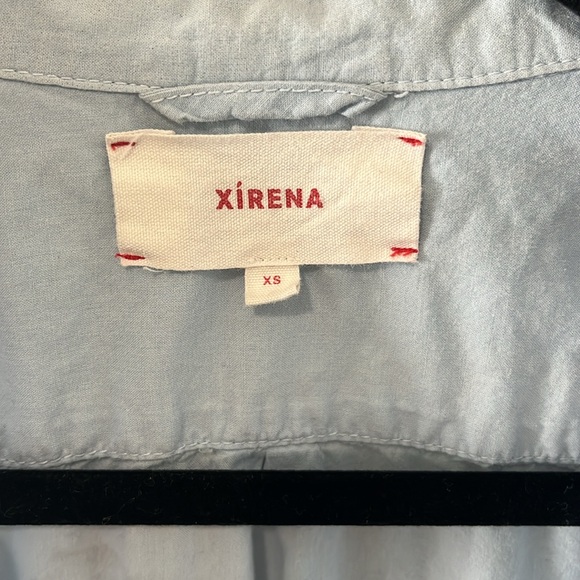 XIRENA Beau Ombré Button Down Shirt Long Sleeve, Blu Dawn, Size XS - Picture 3 of 9